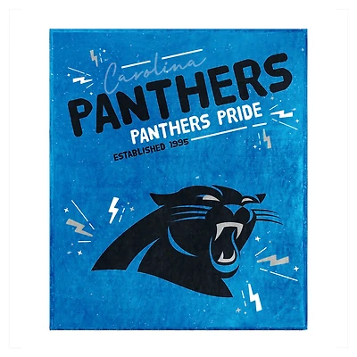 Couverture en peluche Carolina Panthers 60" x 70"