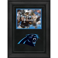 Cadre photo horizontal de luxe 8'' x 10'' Carolina Panthers avec logo de l'équipe