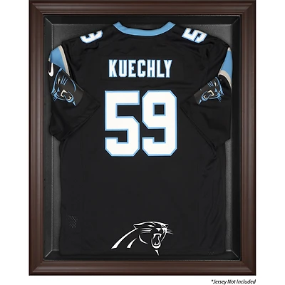 Carolina Panthers Brown Framed Logo Jersey Display Case