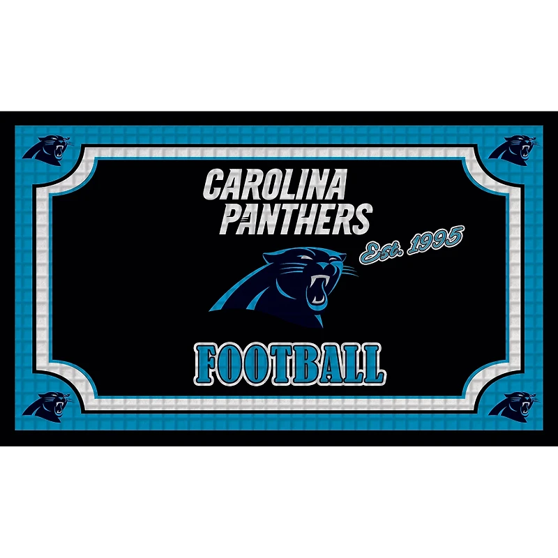Paillasson en relief Carolina Panthers