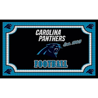 Paillasson en relief Carolina Panthers