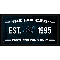 Panthers de la Caroline Encadré 10" x 20" Fan Cave Collage