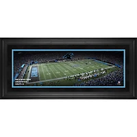 Photographie panoramique encadrée des Carolina Panthers (10" x 30") du stade Bank of America