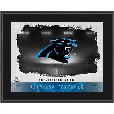 Carolina Panthers Framed 10.5" x 13" Sublimated Horizontal Team Logo Plaque