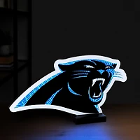 Lumière LED Infinity avec logo des Carolina Panthers