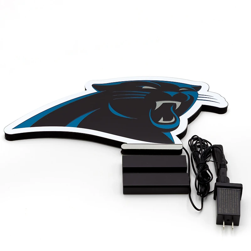 Lumière LED Infinity avec logo des Carolina Panthers
