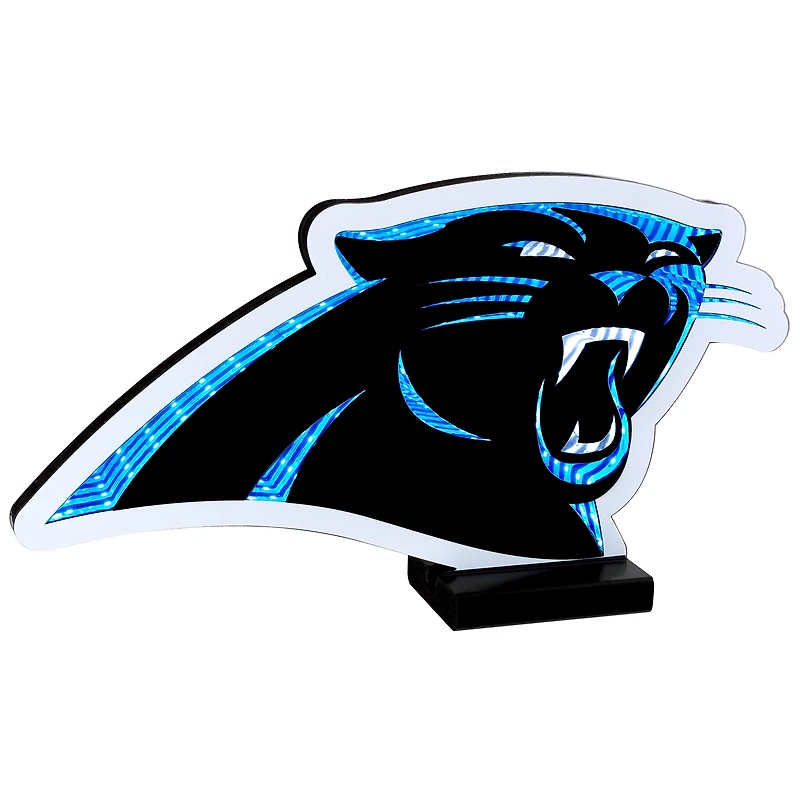 Lumière LED Infinity avec logo des Carolina Panthers