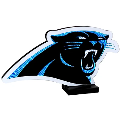 Lumière LED Infinity avec logo des Carolina Panthers