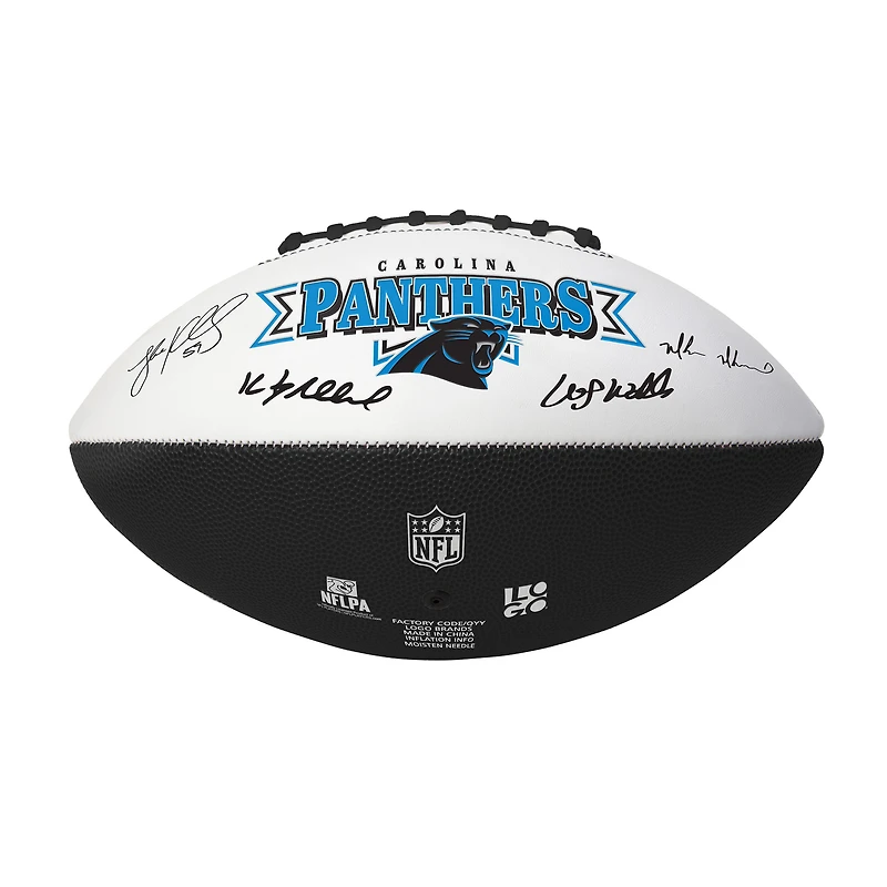 Ballon de football signature des Carolina Panthers Legends