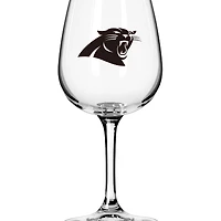 Verre à vin à pied avec logo des Carolina Panthers, 12 oz