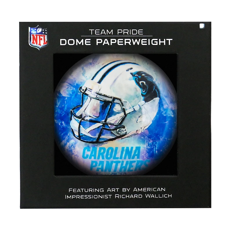 Presse-papier en forme de dôme de fierté de l'équipe des Carolina Panthers