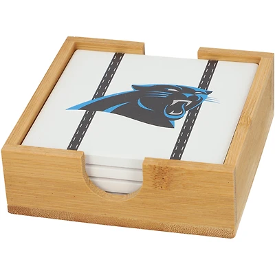 Ensemble de dessous de verre uniforme de l'équipe des Panthers de la Caroline
