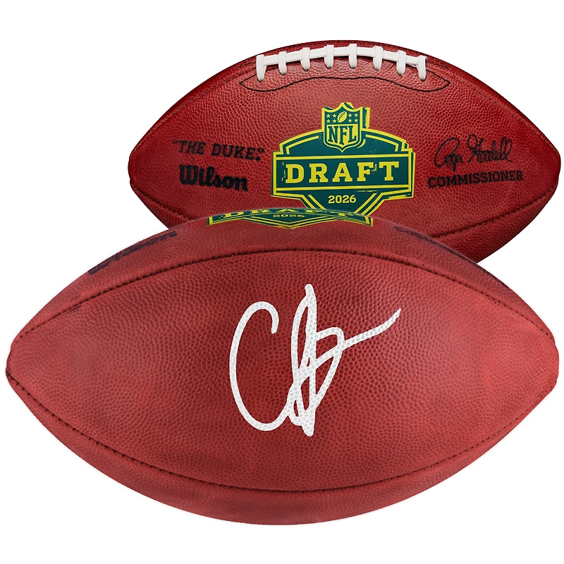 Chris Brazzell II Carolina Panthers Autographed 2026 NFL Draft Wilson Duke Pro Football