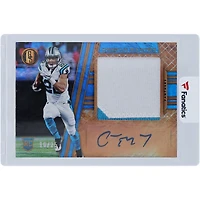 Christian McCaffrey Carolina Panthers Autographed 2017 Panini Gold Standard Prime Jumbo Materials 2 Color Relic Autograph #305 #10/25 Rookie Card