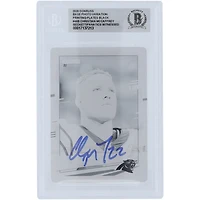 Christian McCaffrey Carolina Panthers Autographed 2020 Panini Donruss Black Printing Plate Photo Variation #48 #1/1 Beckett Fanatics Witnessed Authenticated Card 