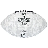 Ballon de football Wilson autographié par Chuba Hubbard Carolina Panthers 2024