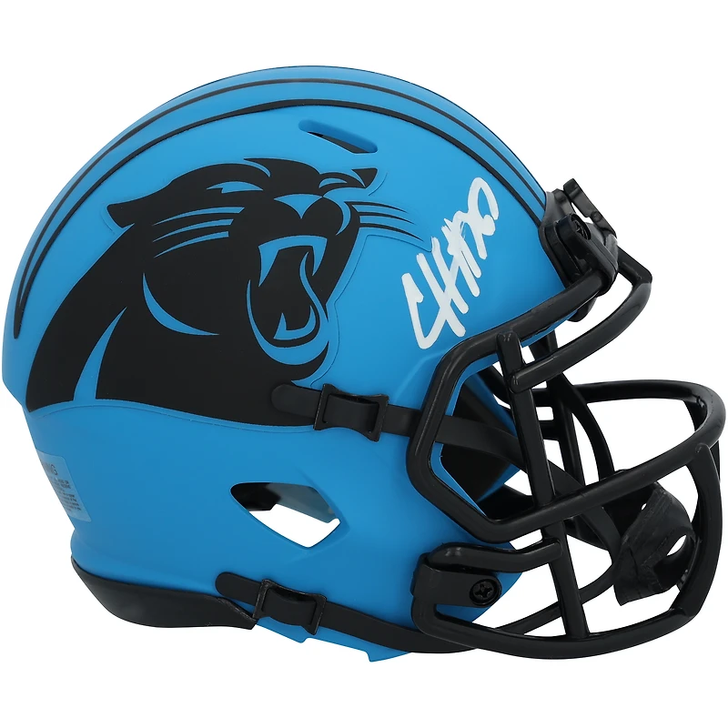 Chuba Hubbard Carolina Panthers Autographed Riddell Rave Speed Mini Helmet  