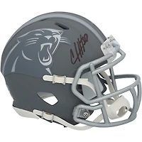 Chuba Hubbard Carolina Panthers Autographed Riddell Slate Speed Mini Helmet  
