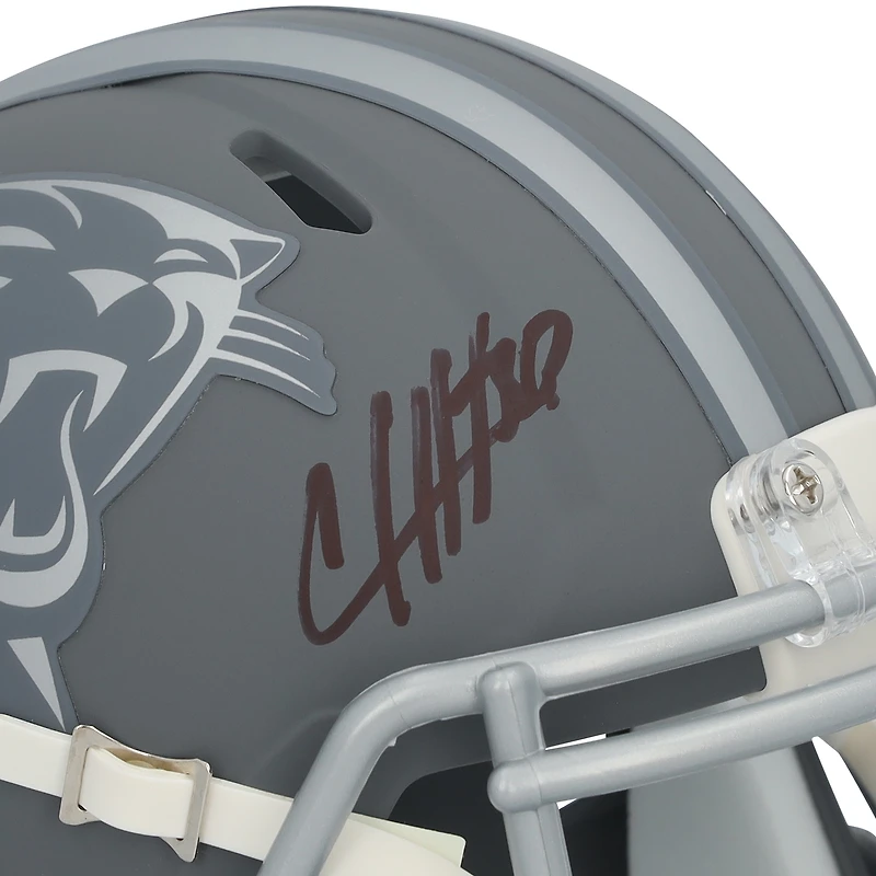 Chuba Hubbard Carolina Panthers Autographed Riddell Slate Speed Mini Helmet  