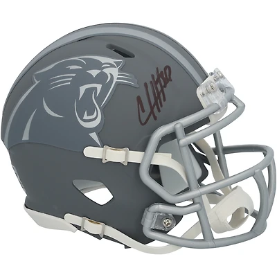 Chuba Hubbard Carolina Panthers Autographed Riddell Slate Speed Mini Helmet  