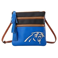 Dooney & Bourke Carolina Panthers Infield Triple Zip Crossbody Purse
