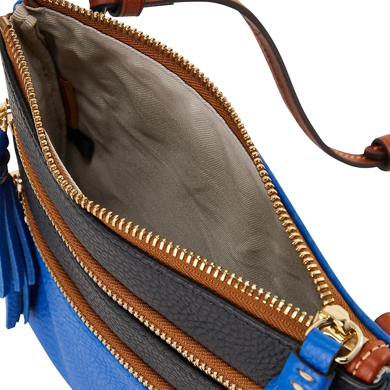 Dooney & Bourke Carolina Panthers Infield Triple Zip Crossbody Purse