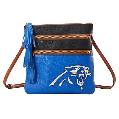 Dooney & Bourke Carolina Panthers Infield Triple Zip Crossbody Purse