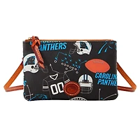 Dooney & Bourke Carolina Panthers Sac à main à bandoulière avec fermeture éclair sur le dessus
