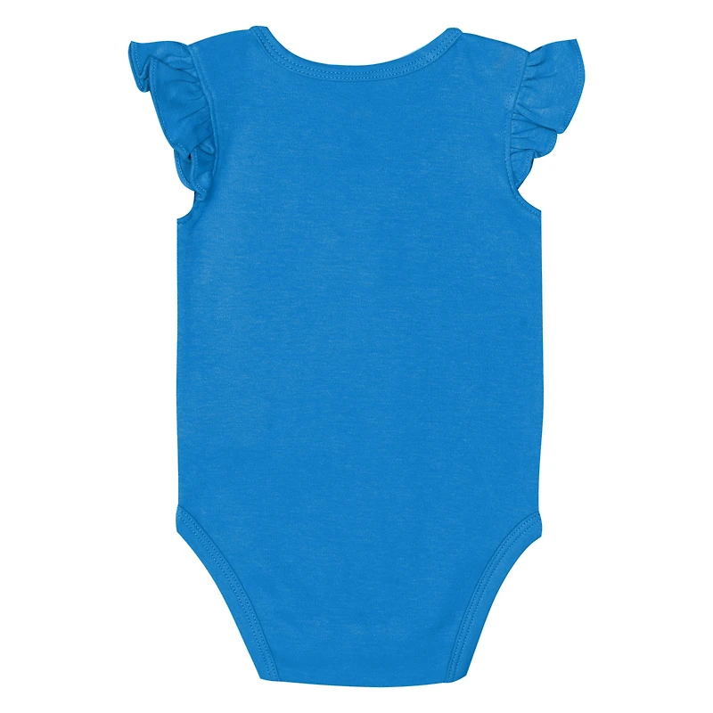 Girls Newborn & Infant Outerstuff Carolina Panthers The Sunshine Two-Piece Bodysuit Set