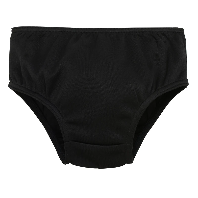 Girls Toddler Black Carolina Panthers Cheer Captain Dress with Bloomers