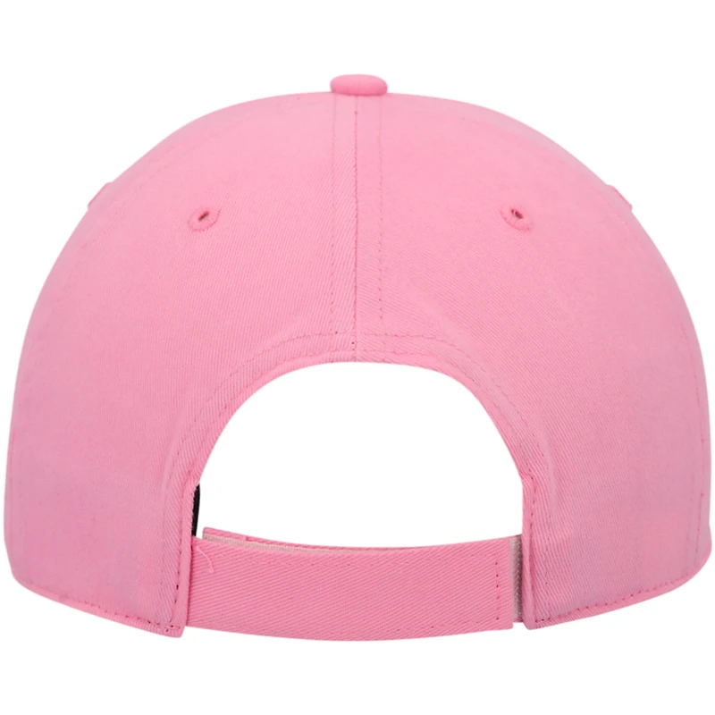 Girls Youth '47 Pink Carolina Panthers Rose MVP Adjustable Hat