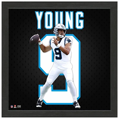 Highland Mint Bryce Young Carolina Panthers 13" x 13" Impact Jersey Frame