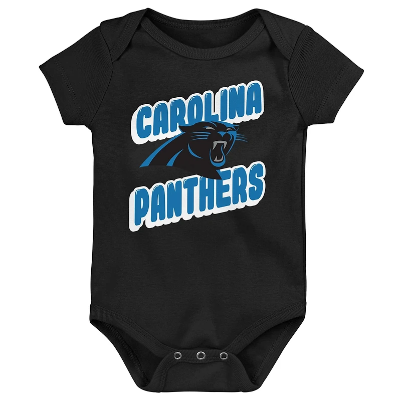 Infant Carolina Panthers Play Day Three-Pack Bodysuit Set