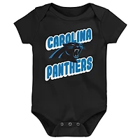 Infant Carolina Panthers Play Day Three-Pack Bodysuit Set
