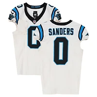 Ja'Tavion Sanders Carolina Panthers Game-Used #0 White Nike Jersey vs. New Orleans Saints on December 14, 2025