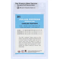 Julius Peppers Carolina Panthers Autographed 2002 Fleer Tradition #261 Beckett Fanatics Witnessed Authenticated Rookie Card