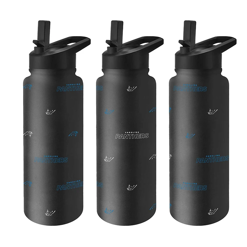 Logo Brands Carolina Panthers 34oz. Steep and Repeat Quencher Bottle