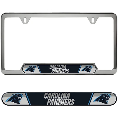 Logo Brands Carolina Panthers Embossed License Plate Frame