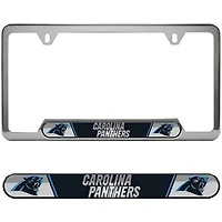 Cadre de plaque d'immatriculation en relief des Carolina Panthers