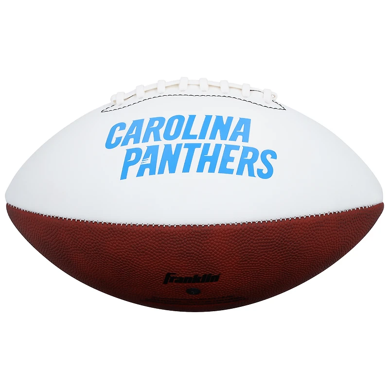 Luke Kuechly Carolina Panthers Autographed Franklin White Panel Football with "HOF 26" Inscription
