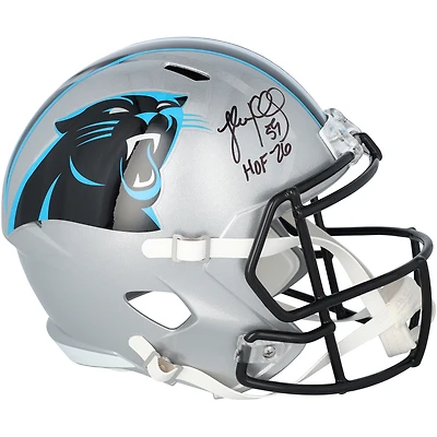 Luke Kuechly Carolina Panthers Autographed Riddell Speed Replica Helmet with "HOF 26" Inscription