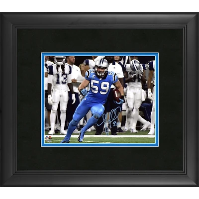Luke Kuechly Carolina Panthers Framed Autographed 8" x 10" Color Rush Photograph