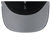 Casquette extensible à bouton-pression New Era bleu marine/noir Carolina Panthers Adventure Drinks Pattern 9SEVENTY pour homme