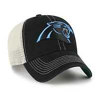 Men's '47  Black/Natural Carolina Panthers Trawler Trucker Clean Up Adjustable Hat