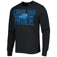 T-shirt à manches longues pour homme '47 Black Carolina Panthers Brand Wide Out Franklin