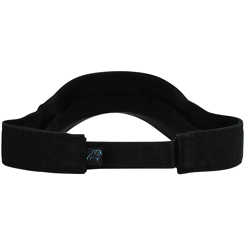 Men's '47 Black Carolina Panthers Clean Up Visor