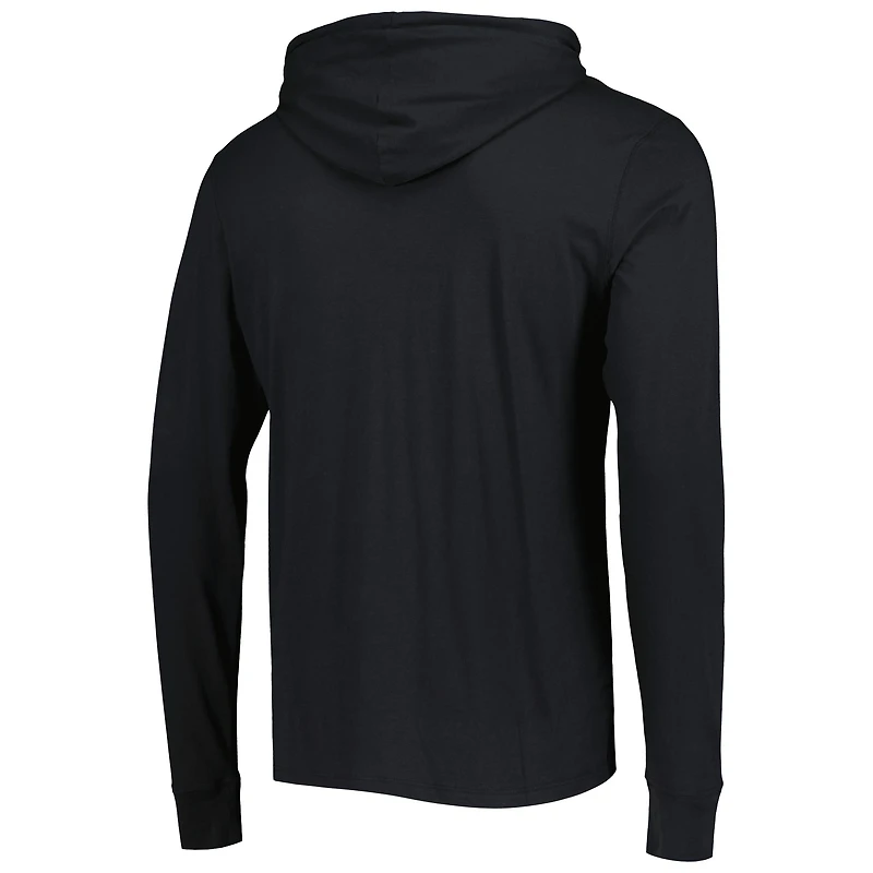 '47 Black Carolina Panthers Field Franklin T-shirt à capuche manches longues pour homme
