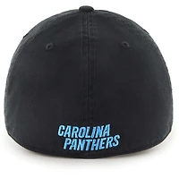 Men's '47 Black Carolina Panthers Franchise Logo Fitted Hat
