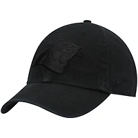Casquette réglable '47 Black Carolina Panthers Team Tonal Clean Up pour homme