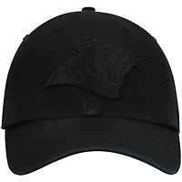 Men's '47 Black Carolina Panthers Team Tonal Clean Up Adjustable Hat